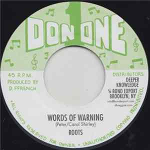 Roots - Words Of Warning FLAC album