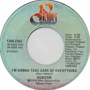 Rubicon - I'm Gonna Take Care Of Everything / That's The Way Things Are FLAC album