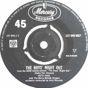 Patti Page With The Merry Melody Singers - The Boy's Night Out / Three Fools FLAC album
