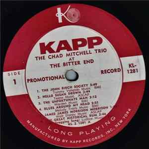 The Chad Mitchell Trio - The Chad Mitchell Trio At The Bitter End FLAC album