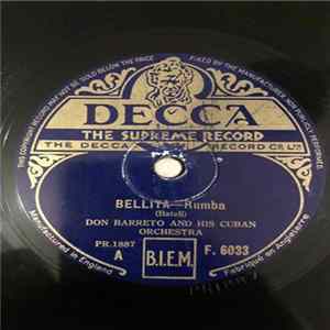 Don Barreto And His Cuban Orchestra - Bellita / La Comparsa FLAC album