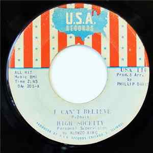High Society - I Can't Believe FLAC album
