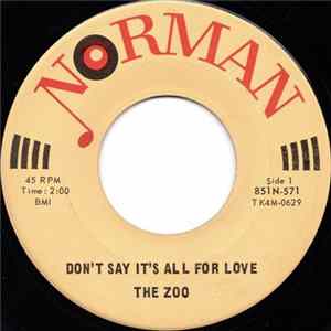 The Zoo - Don't Say It's All For Love FLAC album
