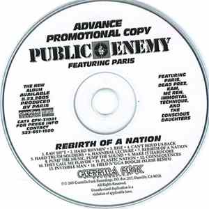 Public Enemy Featuring Paris - Rebirth Of A Nation FLAC album