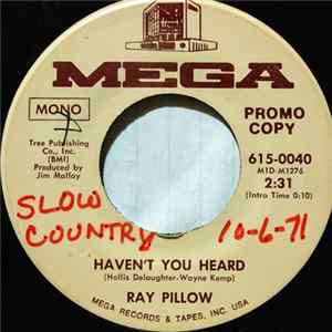 Ray Pillow - Haven't You Heard FLAC album
