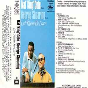 Nat King Cole & George Shearing - Nat King Cole Sings / George Shearing Plays Let There Be Love FLAC album