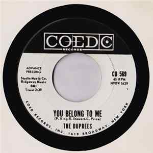 The Duprees - You Belong To Me FLAC album