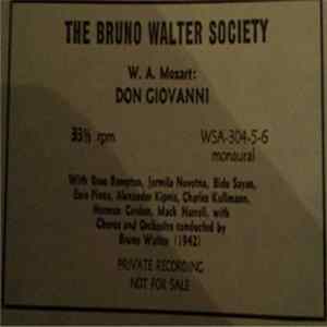 Rose Bampton, Jarmila Novotná, Bidú Sayão, Ezio Pinza, Alexander Kipnis, Charles Kullman, Mack Harrell, Norman Cordon, Bruno Walter - Don Giovanni FLAC album