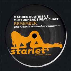 Mathieu Bouthier & Muttonheads Feat. Chaff - Remember FLAC album