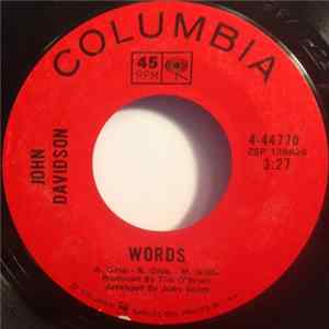 John Davidson - Words FLAC album