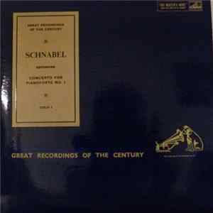 Beethoven, Artur Schnabel, The London Philharmonic Orchestra, Sir Malcolm Sargent - Artur Schnabel - Beethoven Concerto For Pianoforte No. 1 FLAC album