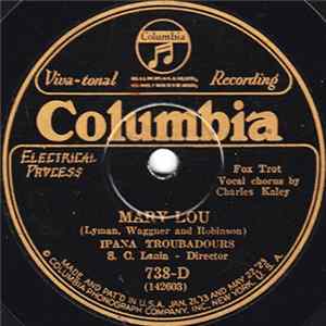 Ipana Troubadours - Mary Lou / In A Little Garden FLAC album