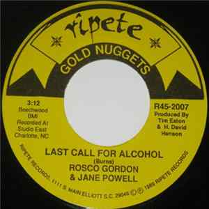 Rosco Gordon & Jane Powell - Last Call For Alcohol / Makin' Whoopee FLAC album