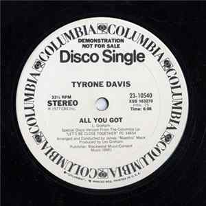 Tyrone Davis - All You Got FLAC album
