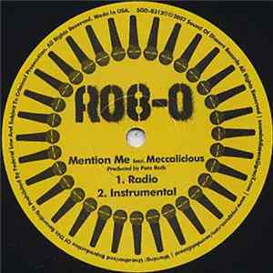 Rob-O - Mention Me / Rhyme Tighter FLAC album