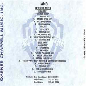 Lamb - Extended Mixes FLAC album