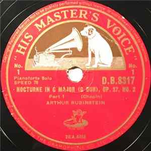 Arthur Rubinstein - Nocturne In G Major / Nocturne In E Flat Major FLAC album