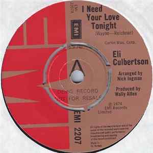 Eli Culbertson - I Need Your Love Tonight FLAC album