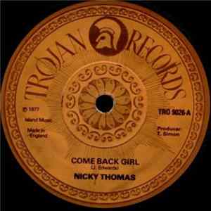 Nicky Thomas - Come Back Girl FLAC album