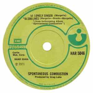 Spontaneous Combustion - Lonely Singer/200 Lives FLAC album