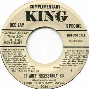 Eddie "Lockjaw" Davis - It's Ain't Necessarily So / Speak Low FLAC album