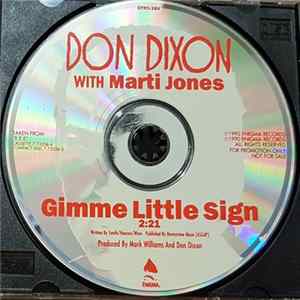 Don Dixon with Marti Jones - Gimme Little Sign FLAC album