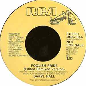 Daryl Hall - Foolish Pride (Edited Remixed Version) FLAC album