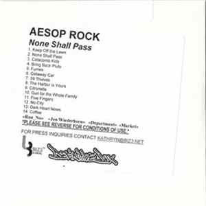 Aesop Rock - None Shall Pass FLAC album