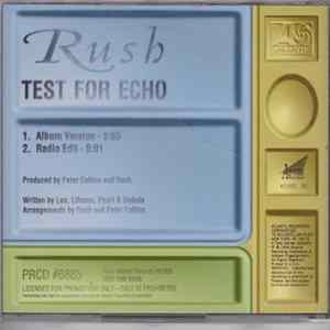 Rush - Test For Echo FLAC album