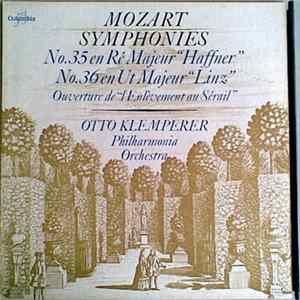Mozart, Philharmonia Orchestra, Otto Klemperer - Symphonies No.35 En Ré Majeur "Haffner" - No.36 En Ut Majeur "Linz", Ouverture De "L'Enlèvement Au Sérail" FLAC album
