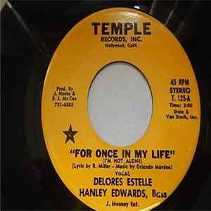 Delores Estelle, Hanley Edwards - For Once In My Life (I'm Not Alone) FLAC album