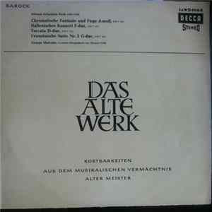 George Malcolm, Thomas Goff - Johann Sebastian Bach - Chromatische Fantasie und Fuge d-moll, BWV 903, Italienisches Konzert F-dur BWV 971, Toccata D-dur BWV 912, Französische Suite Nr. 5 G-dur BWF 816 FLAC album