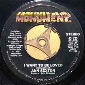 Ann Sexton - I Want To Be Loved / Sugar Daddy FLAC album