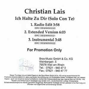 Christian Lais - Ich Halte Zu Dir (Solo Con Te) FLAC album