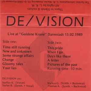 De/Vision - Live At "Goldene Krone" Darmstadt 15.02.1989 FLAC album