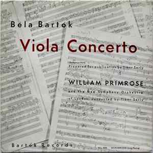 Béla Bartók, William Primrose, Tibor Serly, The New Symphony Orchestra Of London - Viola Concerto FLAC album