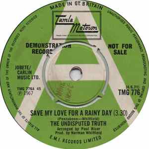 The Undisputed Truth - Save My Love For A Rainy Day FLAC album