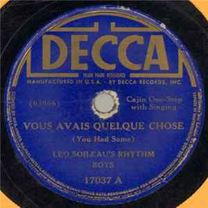 Leo Soileau's Rhythm Boys - Vous Avais Quelque Chose / Avalon FLAC album