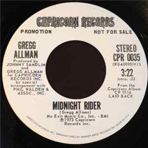 Gregg Allman - Midnight Rider FLAC album