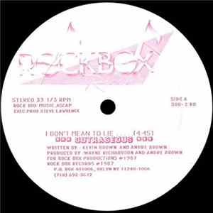 Outrageous - I Don't Mean To Lie FLAC album