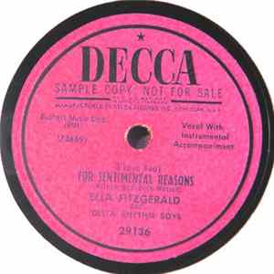 Ella Fitzgerald And Delta Rhythm Boys - (I Love You) For Sentimental Reasons / It's Only A Paper Moon FLAC album