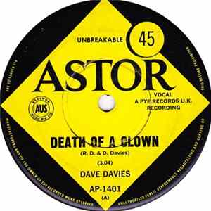 Dave Davies - Death Of A Clown FLAC album