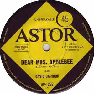 David Garrick - Dear Mrs. Applebee FLAC album