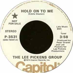 The Lee Pickens Group - Hold On To Me FLAC album
