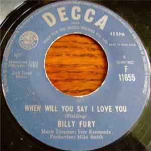 Billy Fury - When Will You Say I Love You / All I Wanna Do Is Cry FLAC album