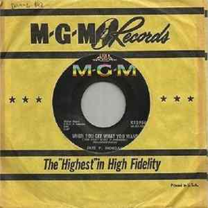 Jaye P. Morgan - When You Get What You Want (You Don't Want It Anymore) / A World I Can't Live In FLAC album