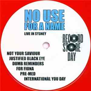 No Use For A Name And Propagandhi - Live In Sydney FLAC album