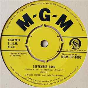 David Rose And His Orchestra - September Song FLAC album