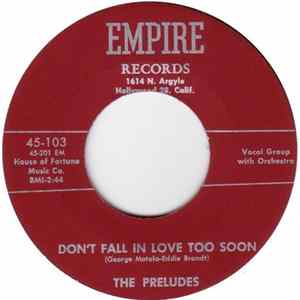 The Preludes - Don't Fall In Love Too Soon FLAC album