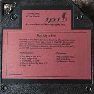 Matt Ulery - Trio FLAC album